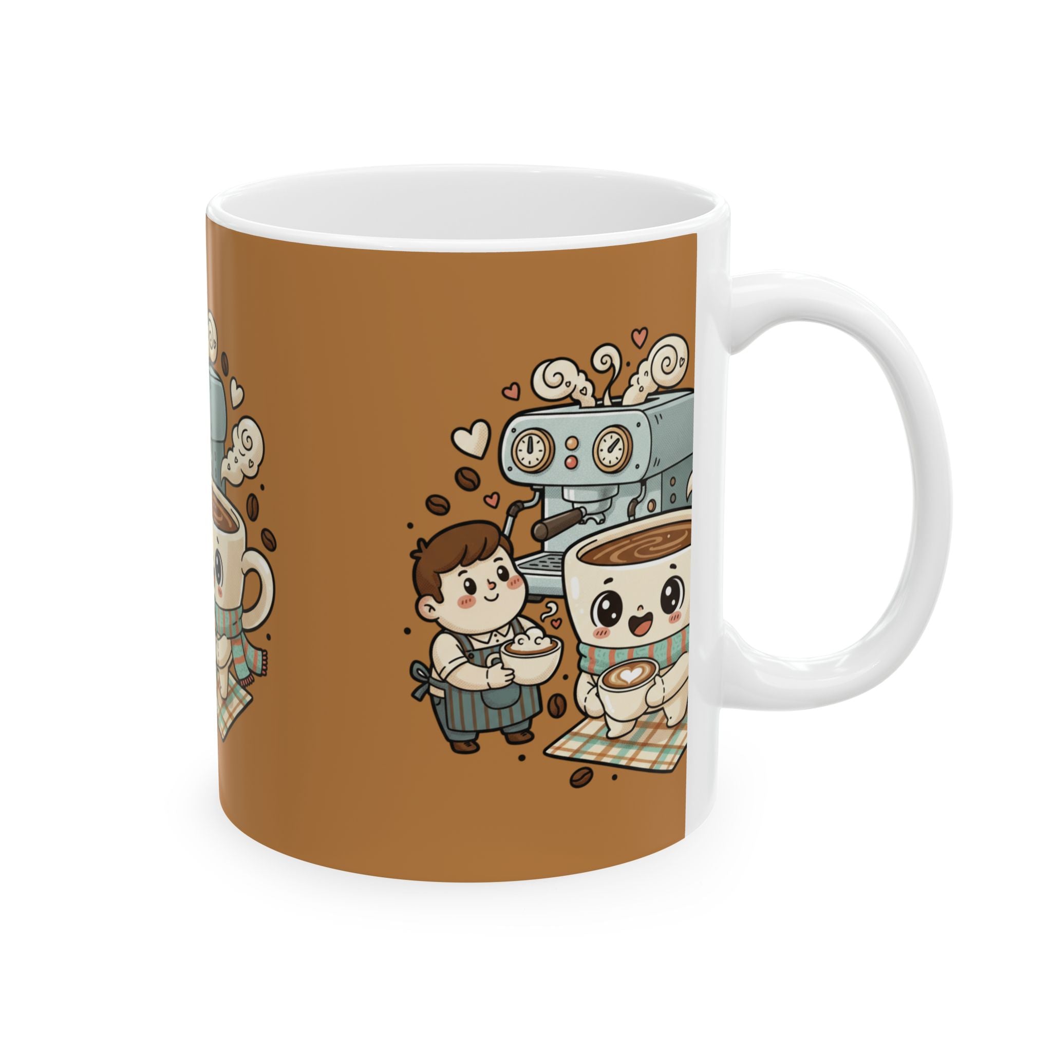 Cute Coffee Mug - "Coffee Palate" Kawaii Espresso Cup Gift (11oz/15oz)