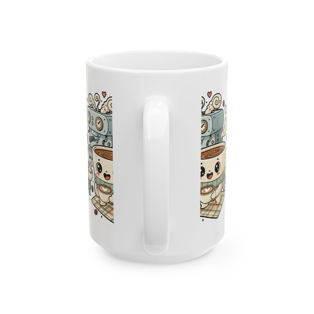 Cute Coffee Mug - "Coffee Palate" Kawaii Espresso Cup Gift (11oz/15oz)
