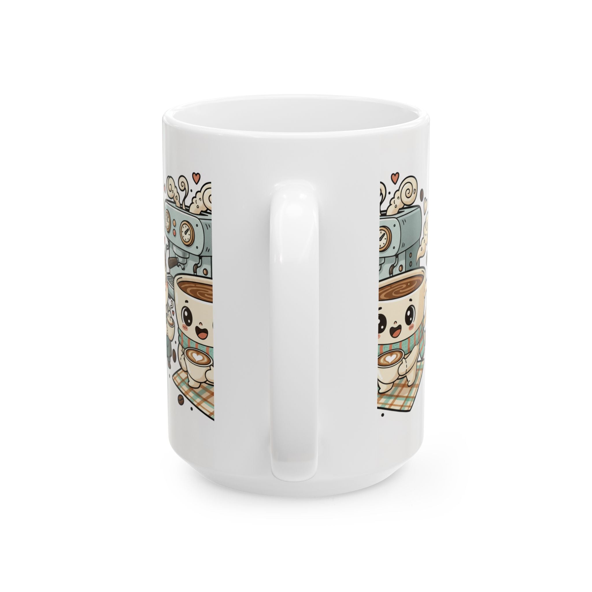 Cute Coffee Mug - "Coffee Palate" Kawaii Espresso Cup Gift (11oz/15oz)