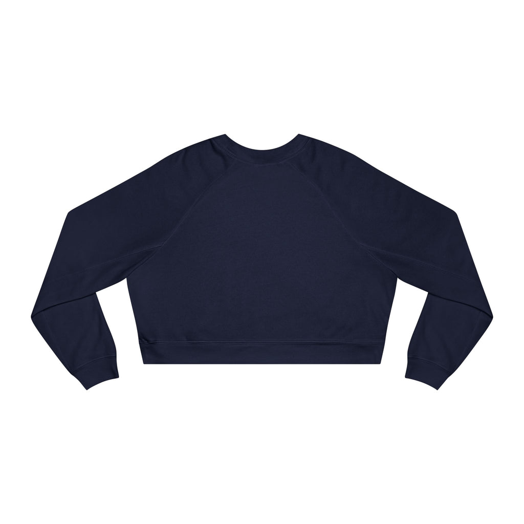 Cropped Pullover — Cute Coffee Crew Illustration