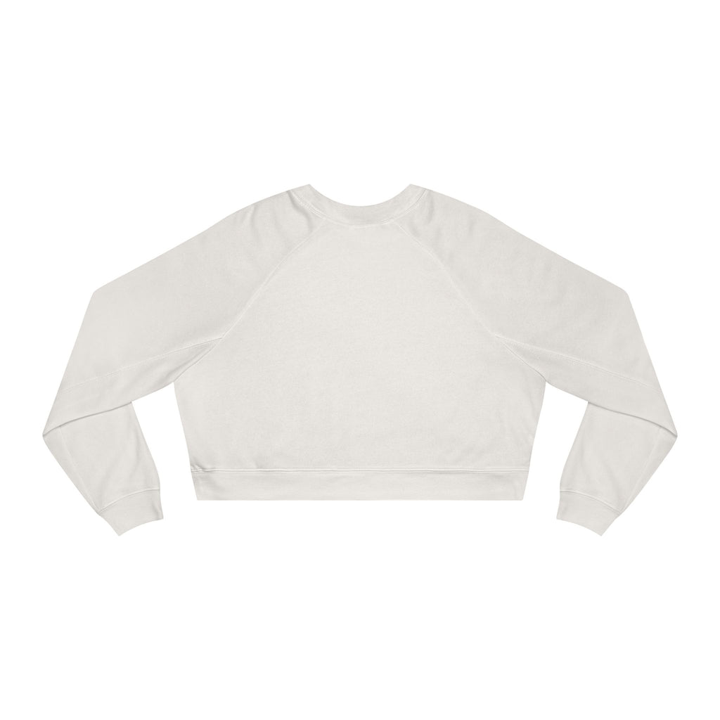 Cropped Pullover — Cute Coffee Crew Illustration