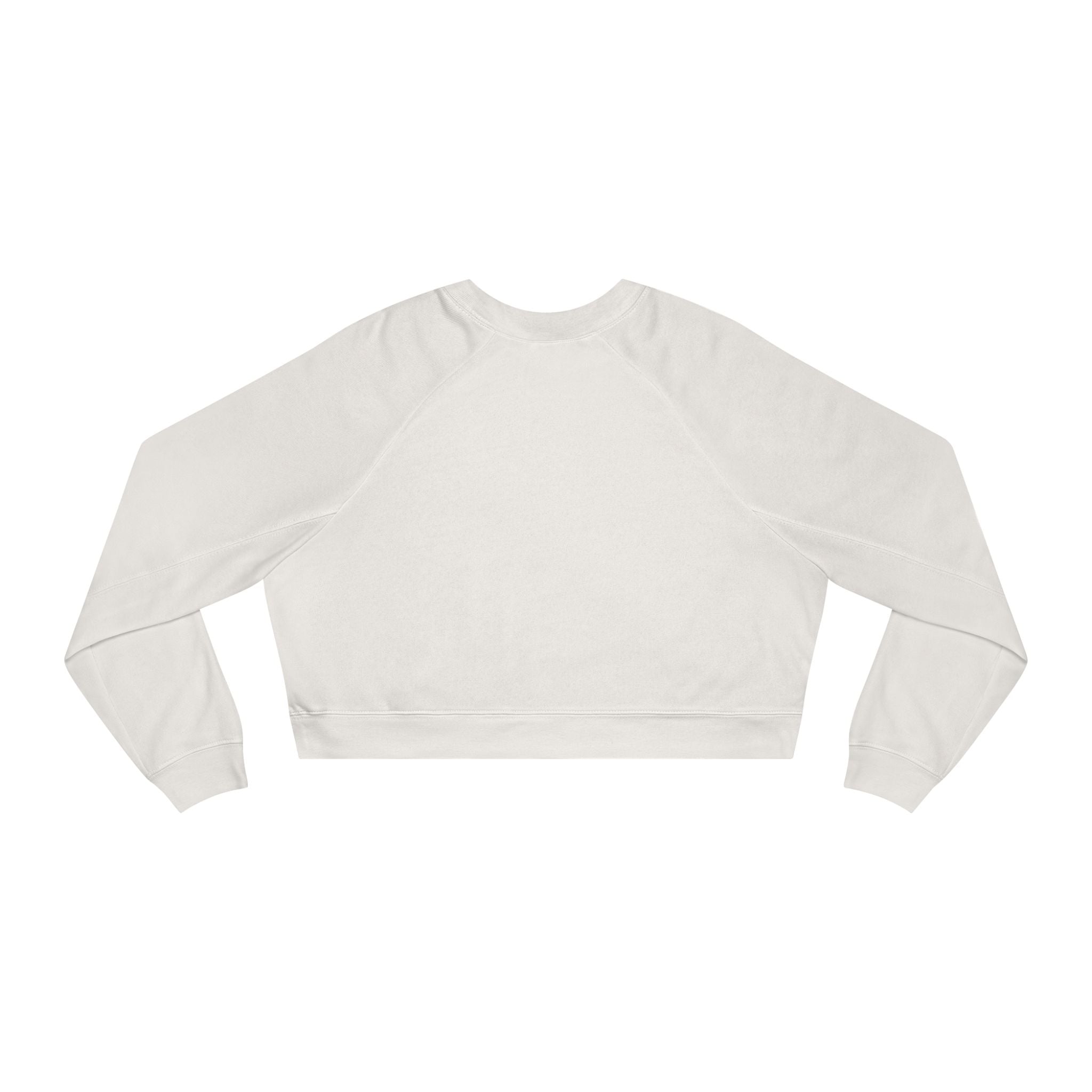 Cropped Pullover — Cute Coffee Crew Illustration