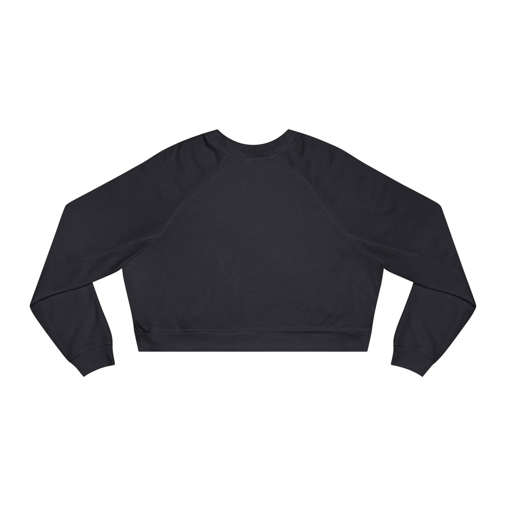 Cropped Pullover — Cute Coffee Crew Illustration