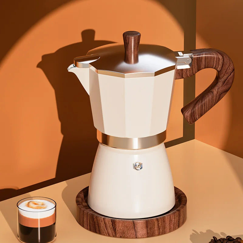 DecorBites™ 300ml Classic Coffee Machine by GIANXI: Aluminum Italian Stove Top Mocha Pot