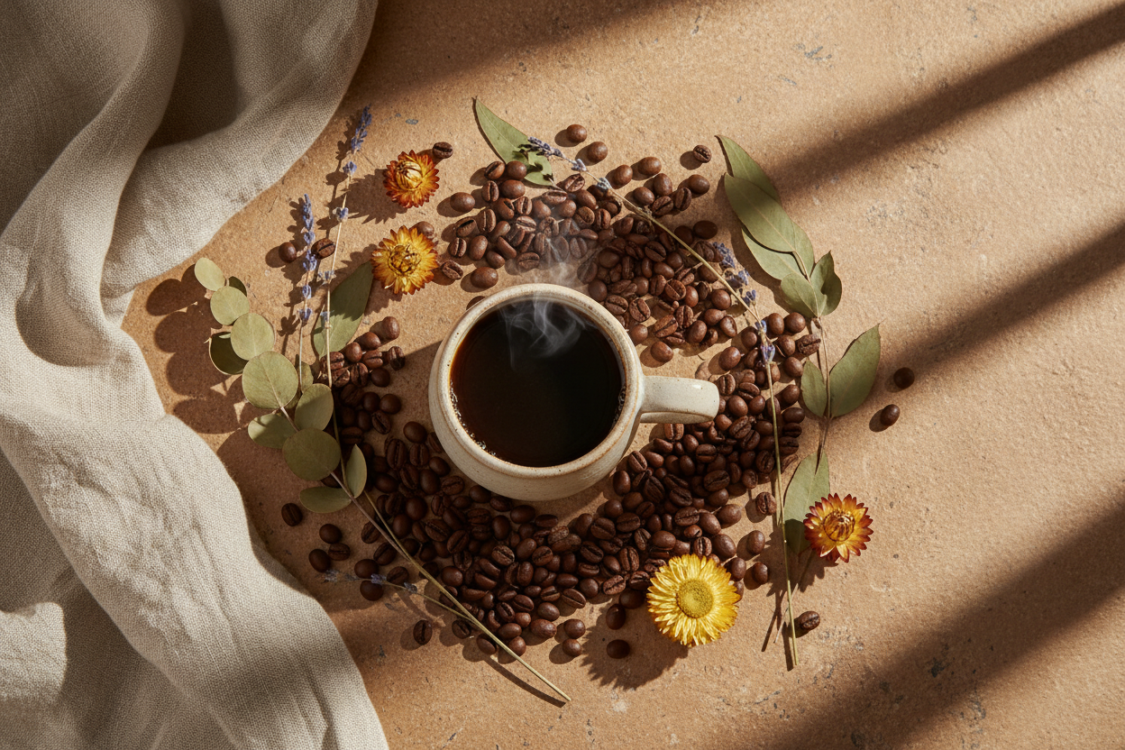 Coffee Palate Header - Flat Lay